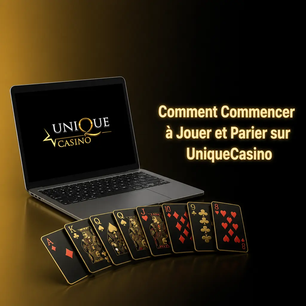 Interface UniqueCasino avec machines à sous et paris sportifs