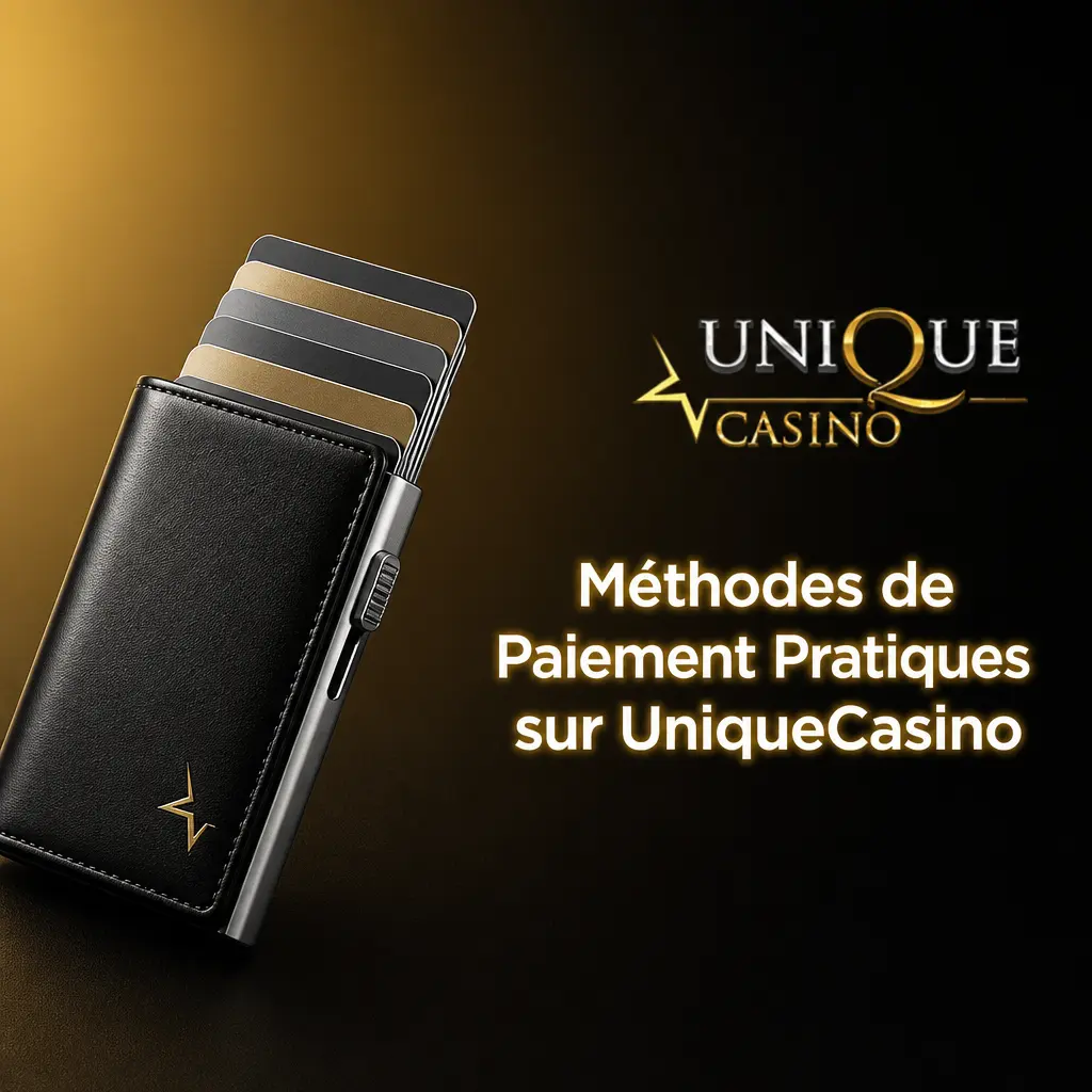 Méthodes de paiement disponibles sur UniqueCasino