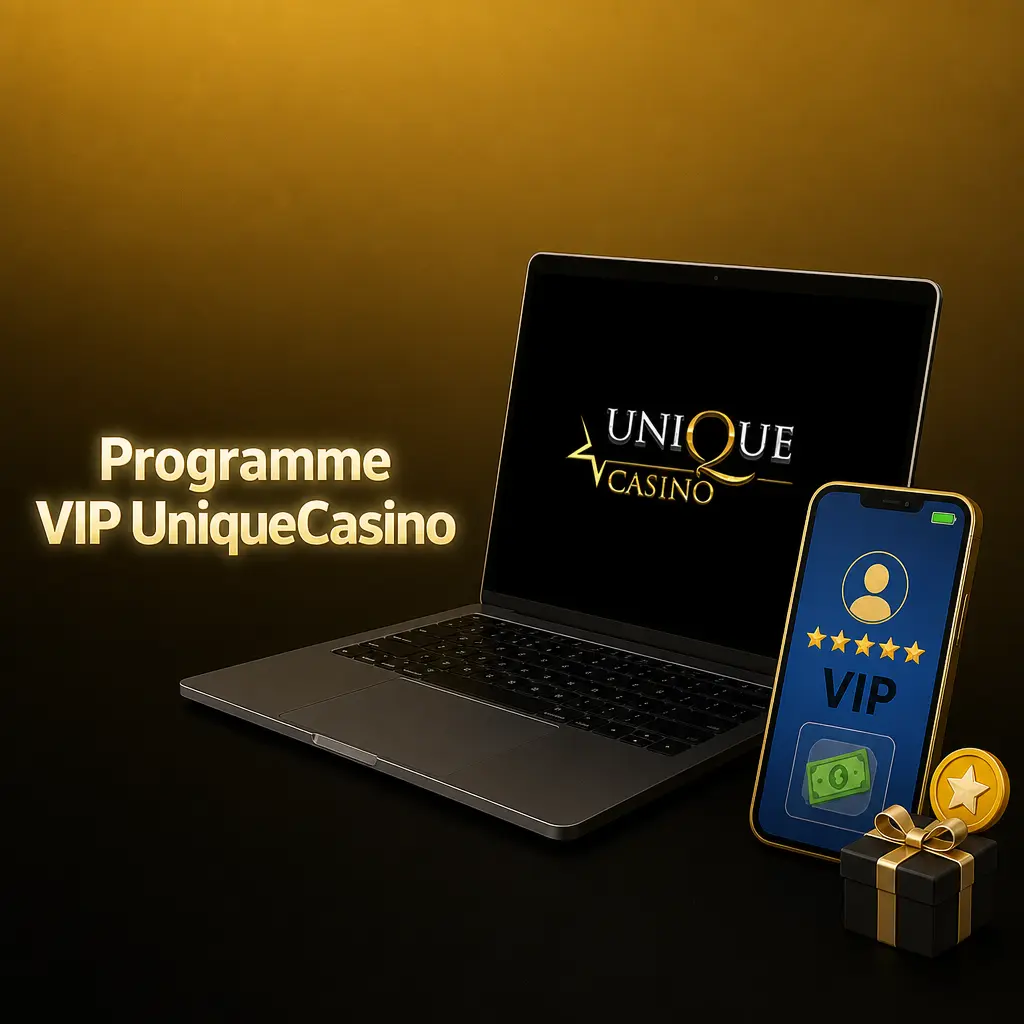 Programme VIP UniqueCasino avec paliers et récompenses exclusives