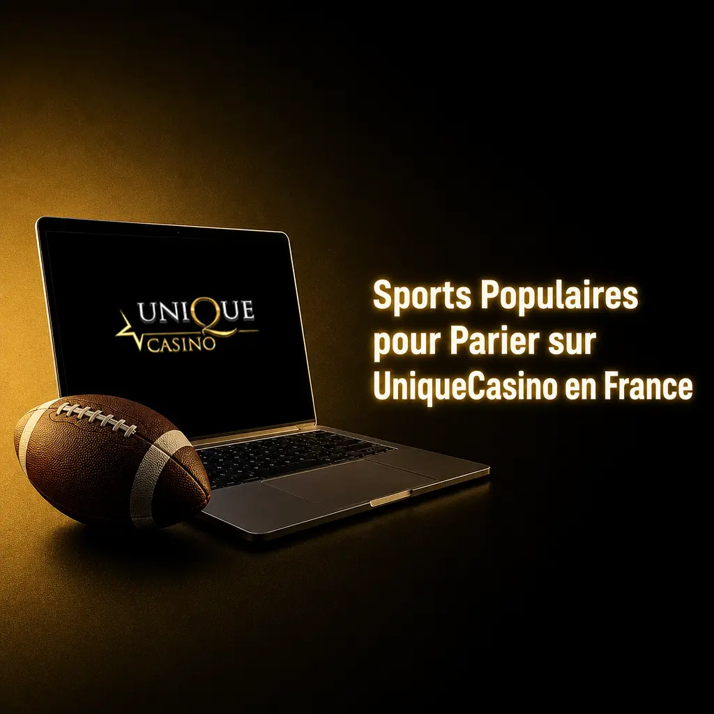 Paris sportifs sur UniqueCasino : football, tennis, basketball, rugby et handball avec cotes en direct sur les compétitions françaises et européennes.
